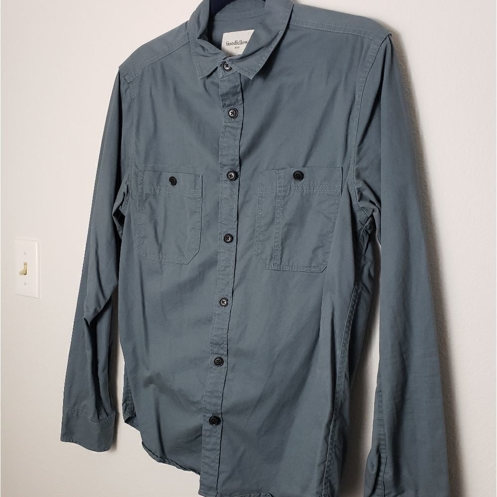 Blue utility shirt